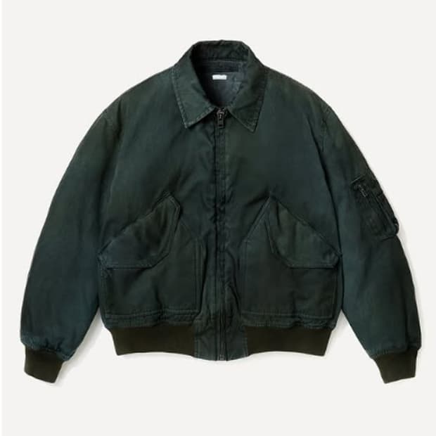 [3] 아프레쎄 26ss 실크 항공점퍼 올리브