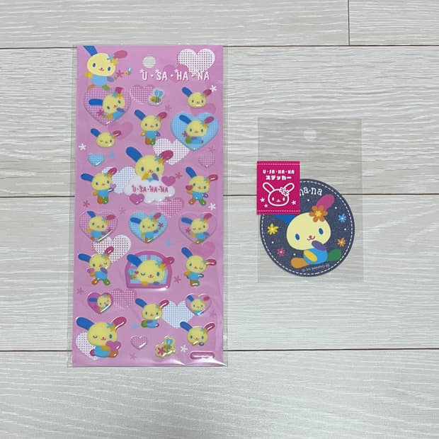 우사하나 에폭시 씰 스티커/데님 조각 스티커 세트