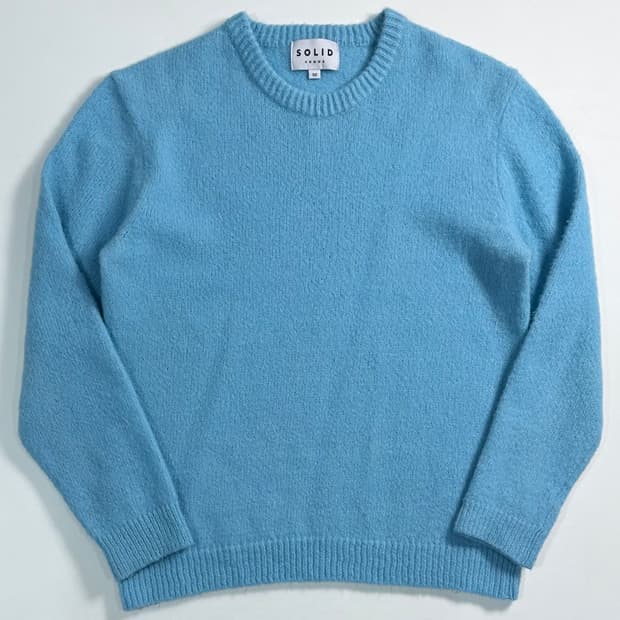 솔리드 옴므 민트 울 니트 