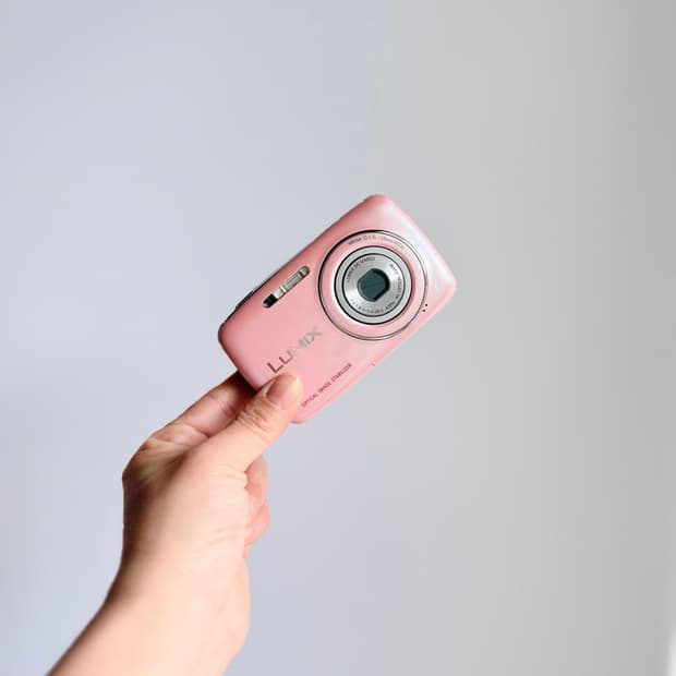 🎀미품! 츄 디카🎀 파나소닉 루믹스 DMC-S1 딸기우유빛