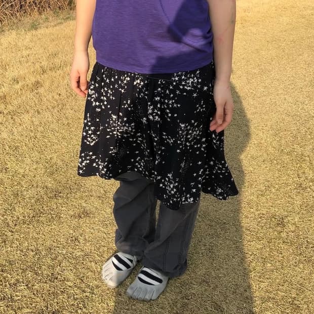 일본 빈티지 별 스커트