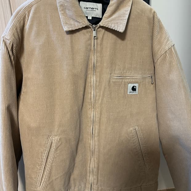 칼하트 코듀로이 자켓 베이지