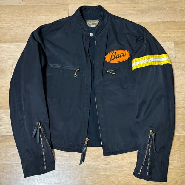 (38)리얼맥코이 부코 j-57 모터사이클 새틴 자켓