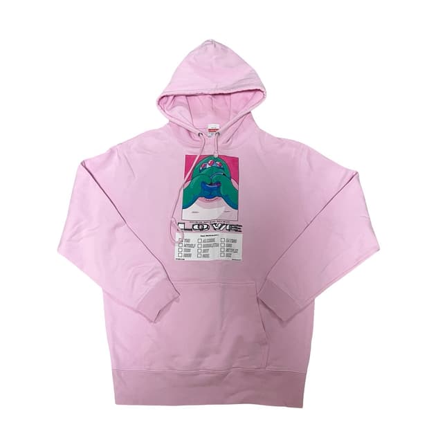 United Athle pink  LOVE hoodie L