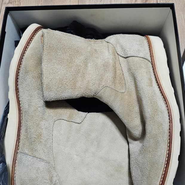 마인데님 MINEDENIM 스웨이드 백지퍼 부츠 42