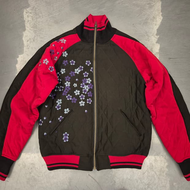 KARAKURI TAMASHII 퀼팅 봄버 자켓