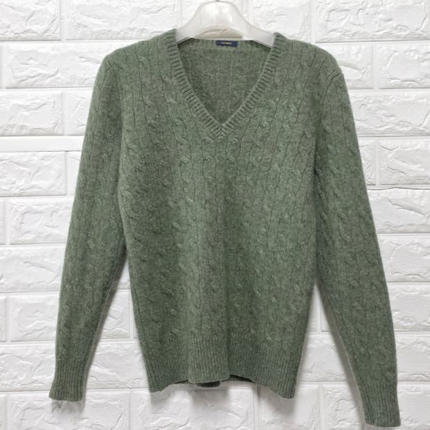 택포_ 폴로랄프로렌 캐시미어 100% 케이블 니트XS