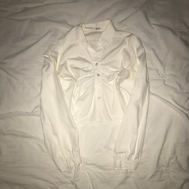 빈티지 크롭 셔츠