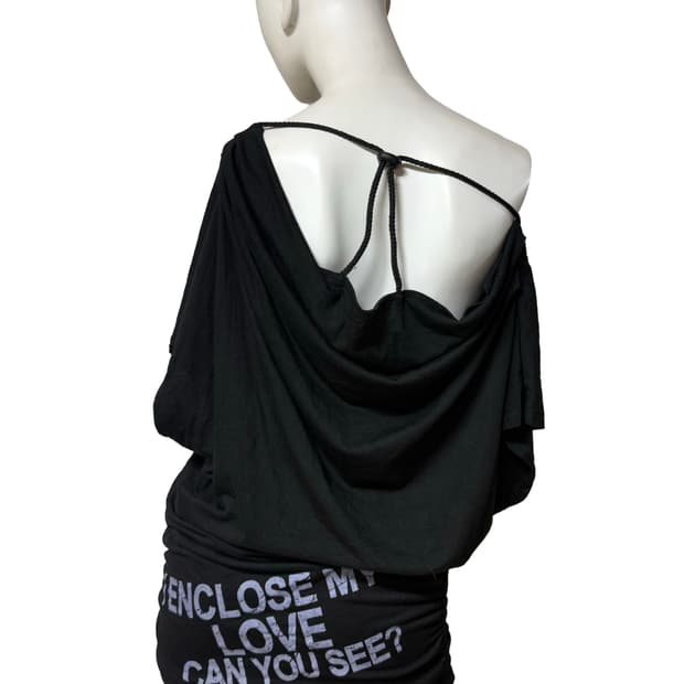 Y2k 빈티지 셔링 탑