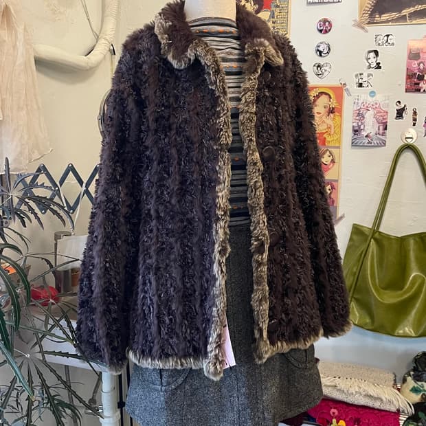 리버시블 퍼 자켓