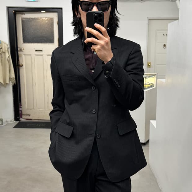 요지야마모토 AAR 스트라이프 수트