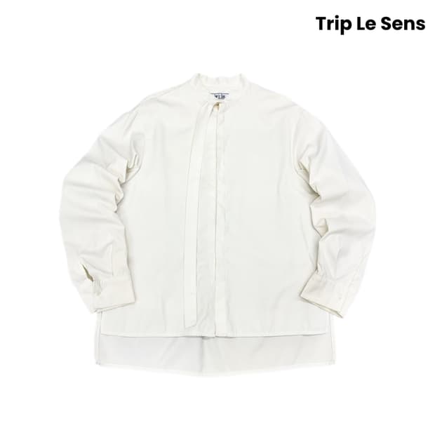 Trip le sens 미니멀 화이트 셔츠