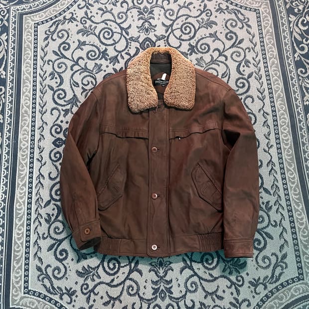 100 입생로랑 레더 자켓/W2690