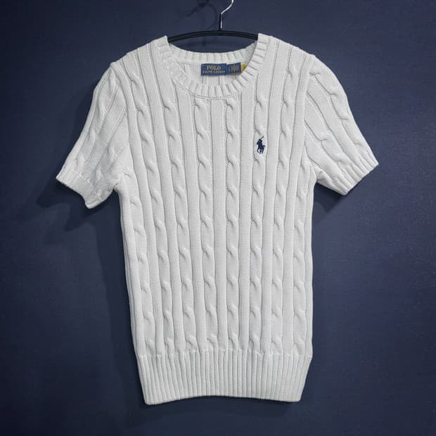 폴로 케이블 반팔니트