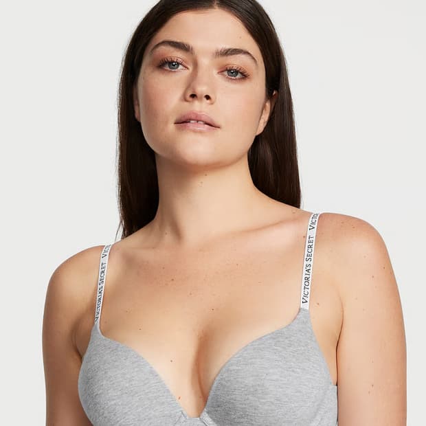 빅토리아시크릿 밤쉘 푸쉬업 브라 그레이