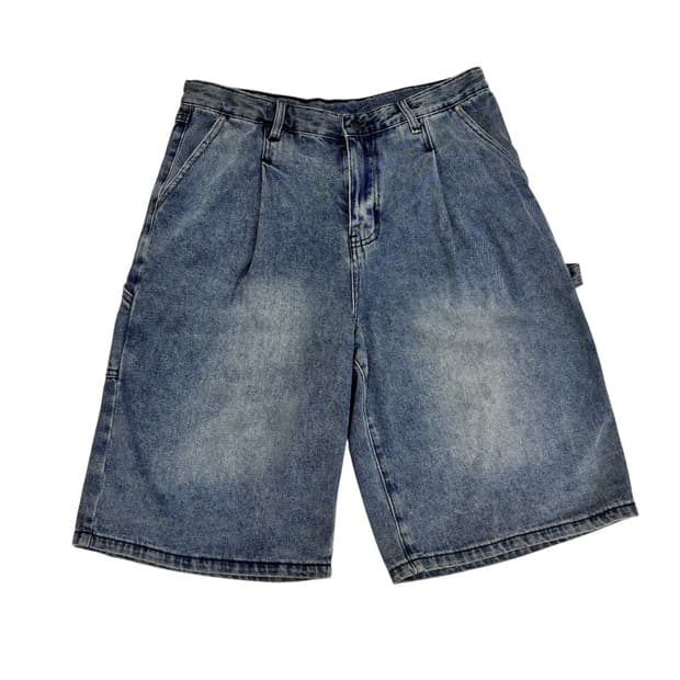 디미트리블랙 카펜터 하프 데님 팬츠