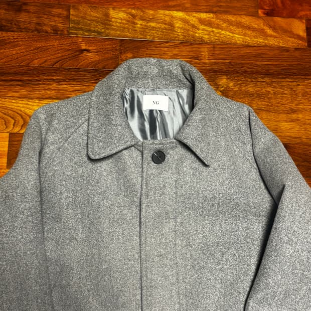 그레이 헤비 발마칸 코트