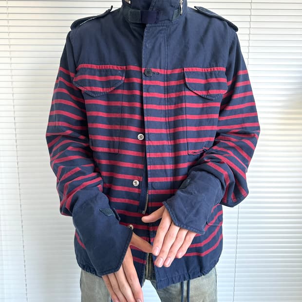 페노메논 닌자 슬리브 스트라이프 자켓