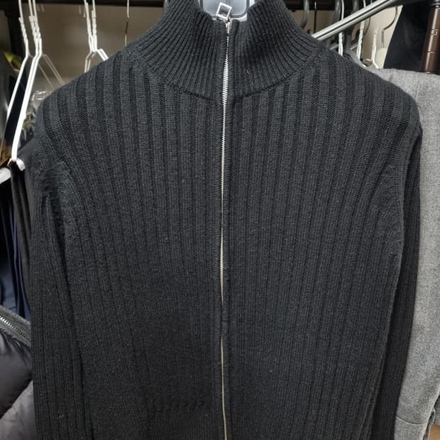 세비지 니트집업 블랙