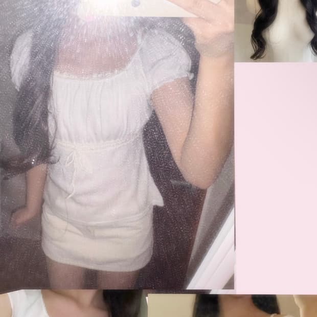 리즈리사 , 달천깔 히메가루 로걀탑 / stc 일본 빈티지 모리걸 갸루