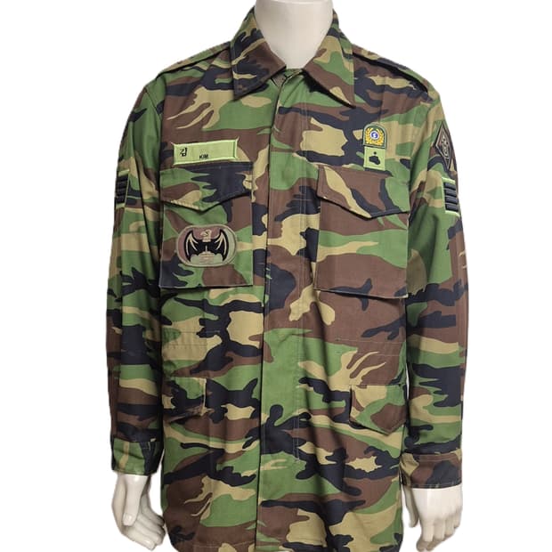 육군 구형 5기갑여단 병장 후기형 야전상의 전투복 상의 자켓 (L)