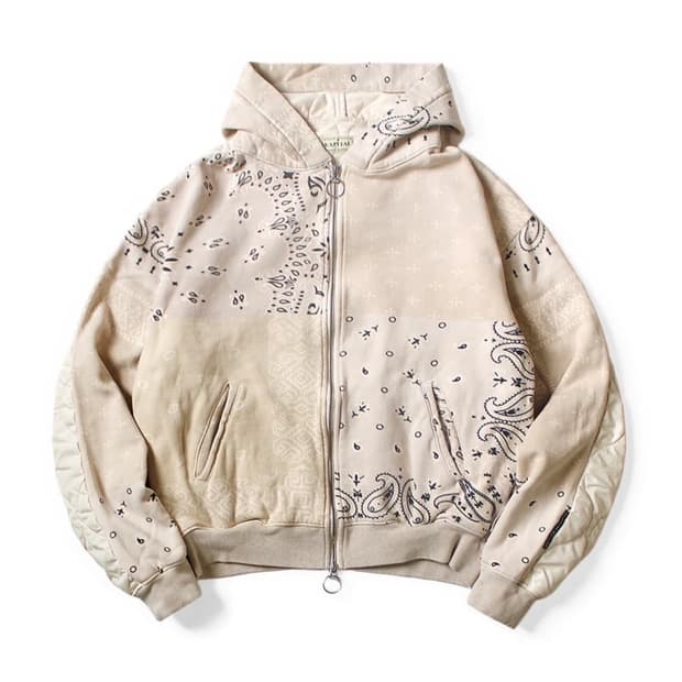 (구매) 캐피탈 플리스 반다나 비부악 후드 블루종