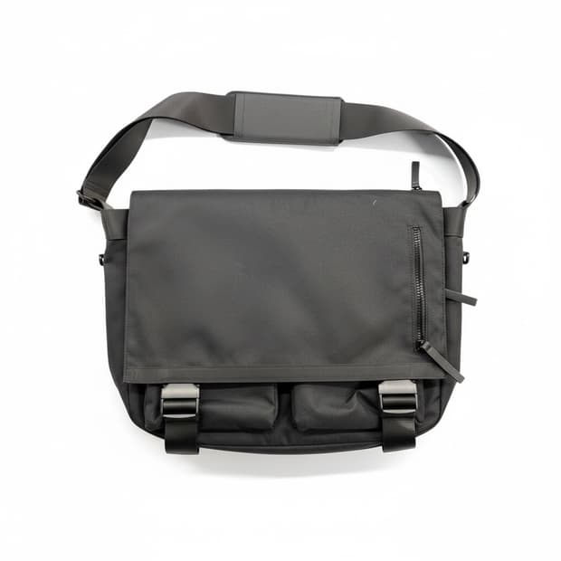 SSRL 듀얼 포켓 메신저백 블랙