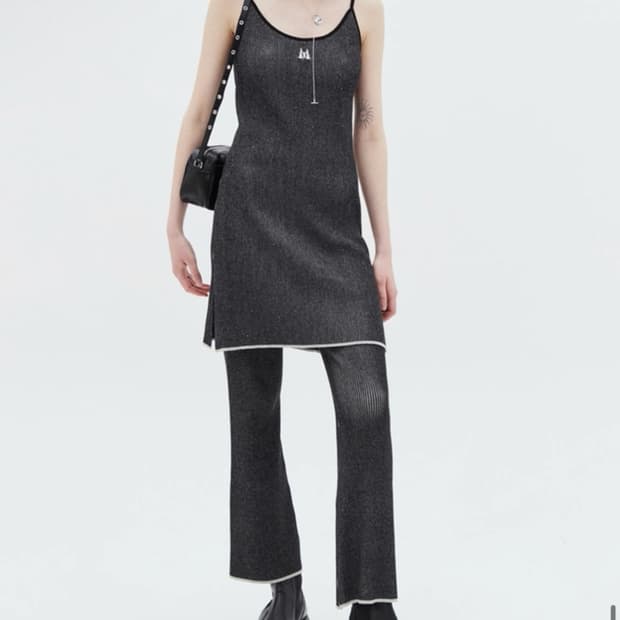 정가 30.6만 / 마뗑킴 니트 원피스 셋업 블랙