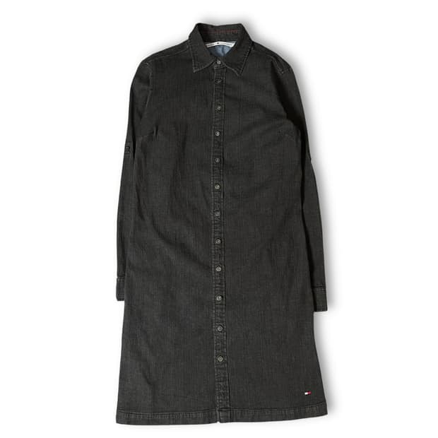 타미힐피거 흑청 셔츠 미디 원피스 8