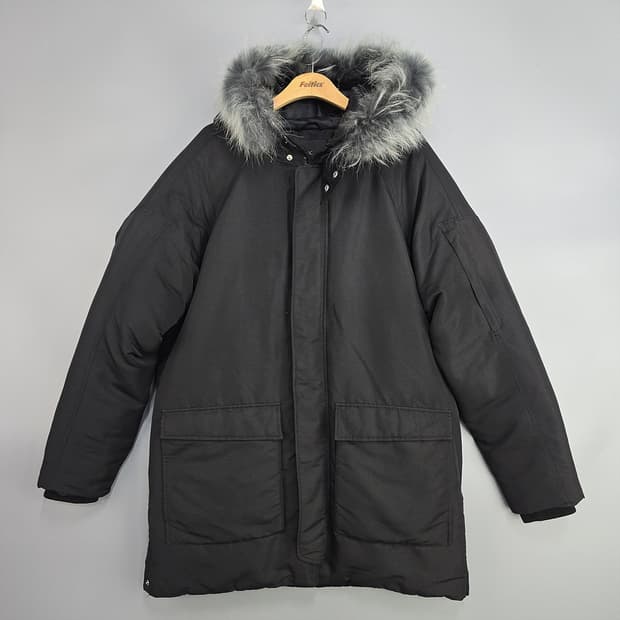 플랙(PLAC) 라쿤퍼 다운파카 100