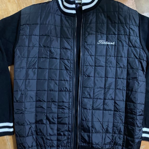 (일본판) 타이틀리스트  남성 골프 니트 패딩 자켓 XL