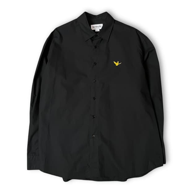 마크곤잘레스 자수로고 블랙 코튼 긴팔 셔츠 M