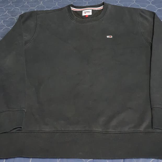 타미진스 스몰로고 기모 맨투맨 블랙 (L)