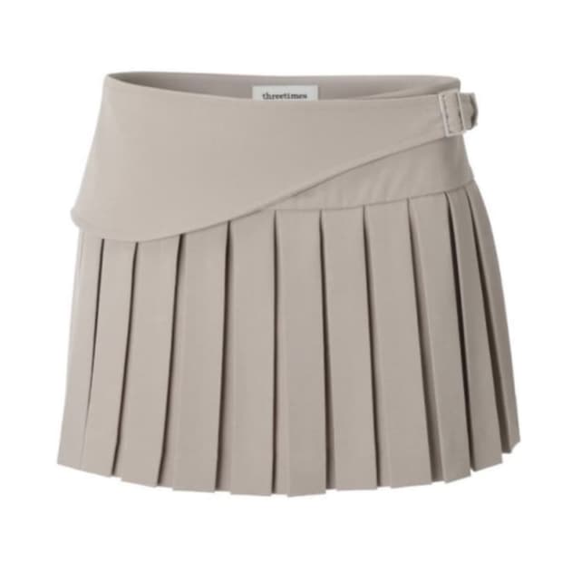 쓰리타임즈 tidy skirt 베이지