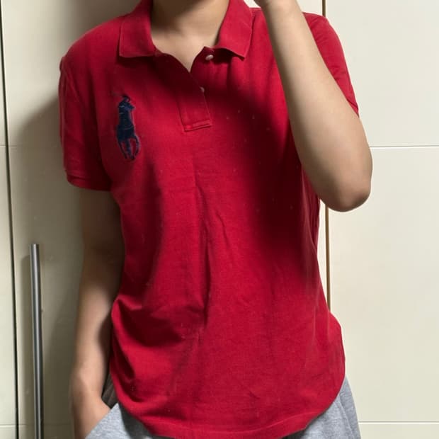 폴로 랄프로렌 빅포니 레드 카라티
