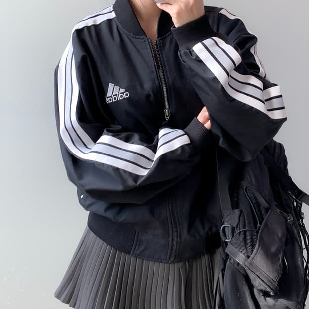 아디다스 블루종 자켓