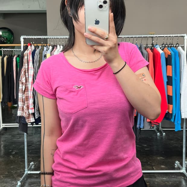 Hollister 포켓 반팔 티셔츠