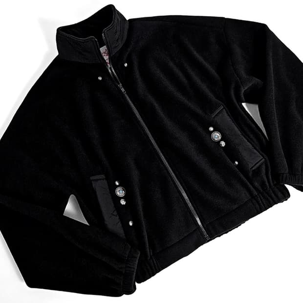 Bordo western concho rivet fleece zipup