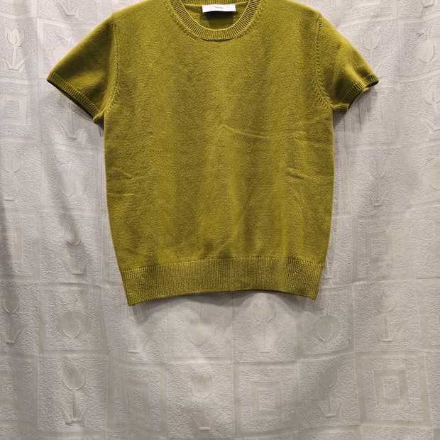 거의새거) 던스트 25년 올리브 반팔 니트 티셔츠 L (100)