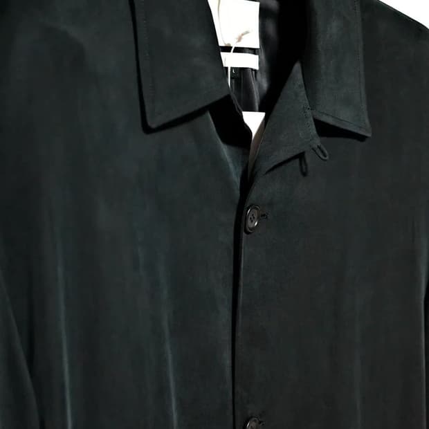 아모멘토 큐프로 오버사이즈 트렌치 코트 L