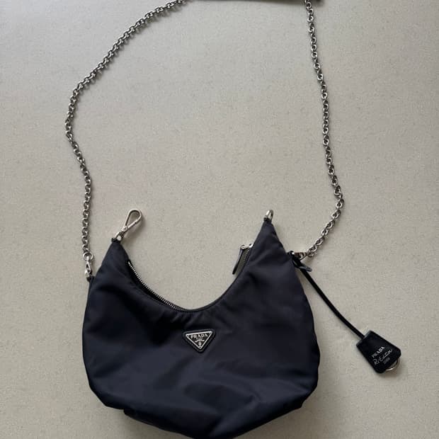PRADA 리에디션 2006 나일론 체인 호보백