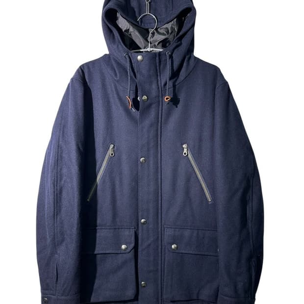 united arrows 울 후드 자켓