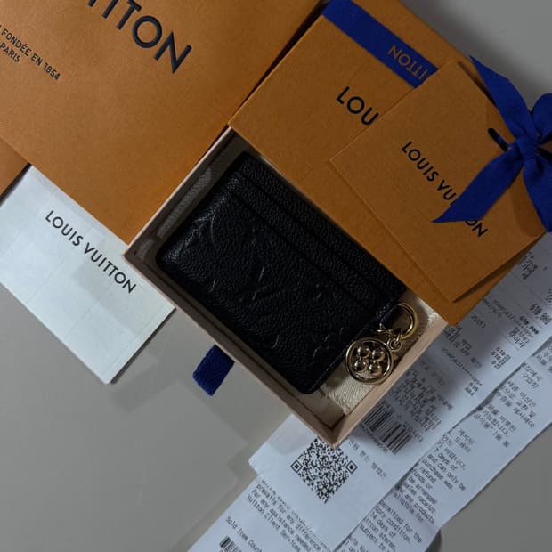 [백화점판/당일출고]루이비통 앙프렝뜨 참 카드지갑