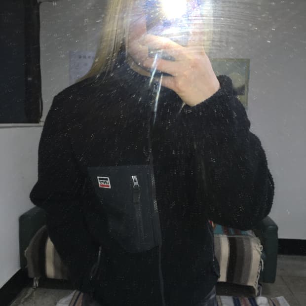 투티/0293 리바이스 플리스 오리지널 집업 블랙 후리스 반폴라