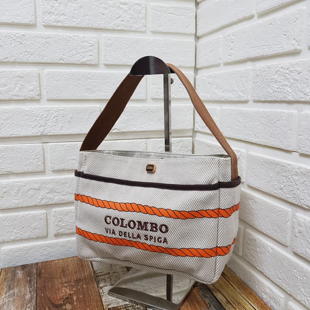 [정품] 콜롬보 비아델라스피가 캔버스 토트백