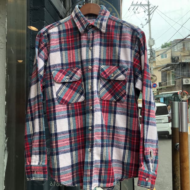 70s/80s Five brothers flannel shirt-M
