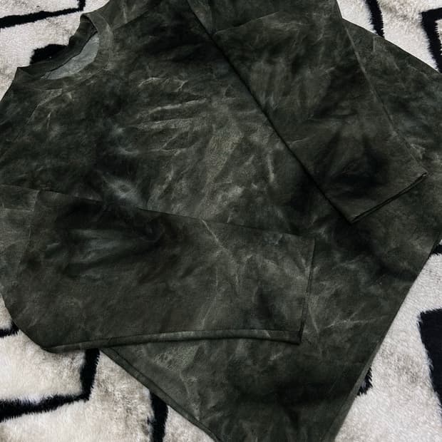 [실측2XL]어텐션로우 타이다이 맨투맨