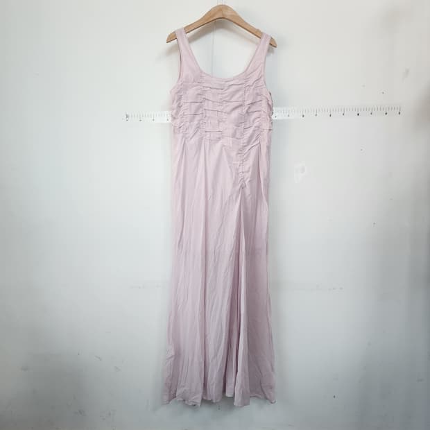 코스 핑크 롱 원피스