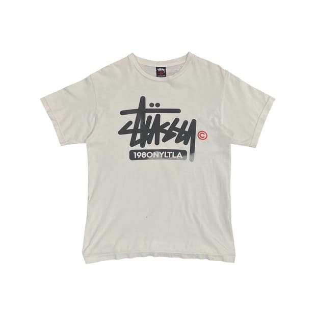 Stussy 볼드 베이직 로고 반팔티셔츠