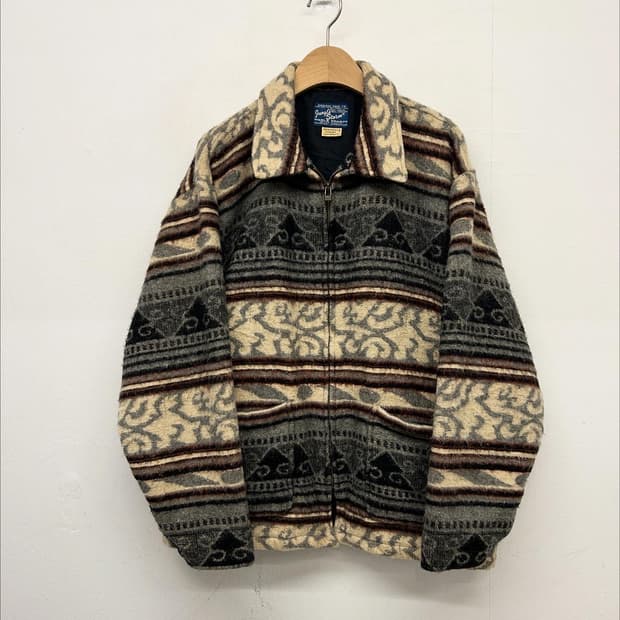 정글스톰 아즈텍 패턴 울 자켓